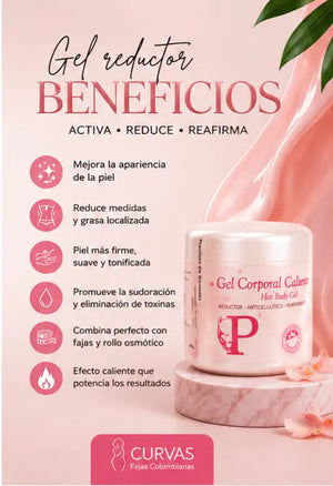 Gel Caliente Reductor Corporal 400 GR CURVAS