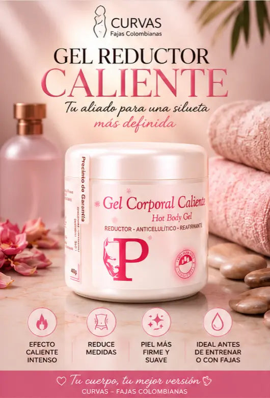 Gel Caliente Reductor Corporal 400 GR CURVAS