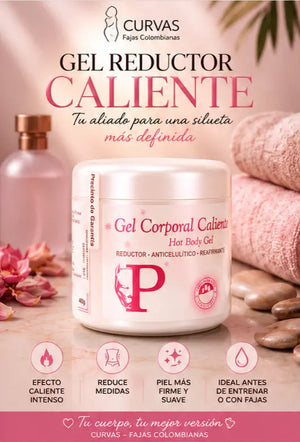 Gel Caliente Reductor Corporal 400 GR CURVAS