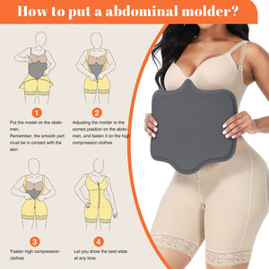 Tabla Abdominal Negra Ajustable Postquirúrgica