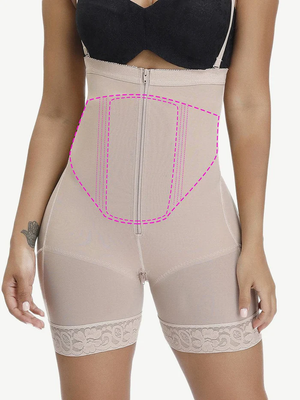 Tabla Abdominal Negra Estilo Mariposa Postquirúrgica